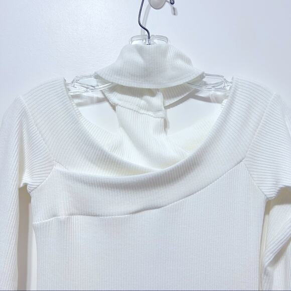 LNA X REVOLVE Encounter Off the Shoulder Midi Dress In White Size S NWT - Picture 10 of 13